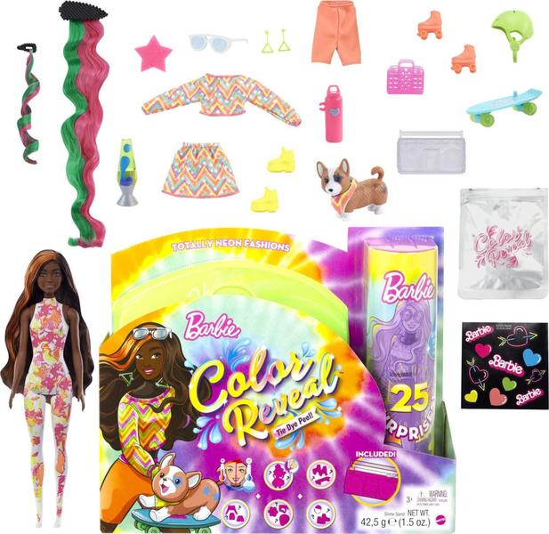 Imagem de Barbie Color revelar totalmente Neon Fashions Doll com laranja