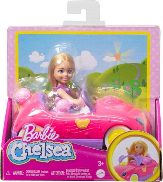 Imagem de Barbie Conjunto 1 Boneca Chelsea e Carro Mattel HXN05