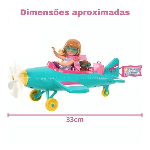 Imagem de Barbie Conjunto Chelsea Can Be Piloto De Avião HTK38 - Mattel