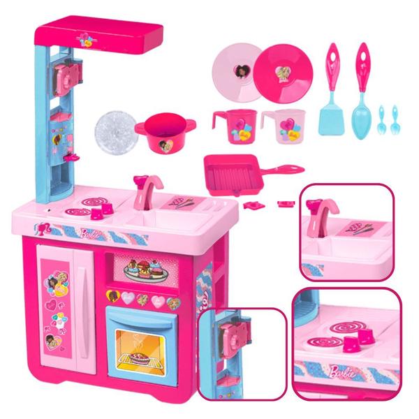 Imagem de Barbie Cozinha com Fogão Torneira que Sai Àgua de Verdade