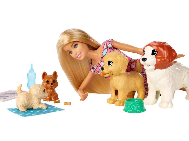 Imagem de Barbie Daycare Pet Playset com Cães Que Cagam e Fazem Xixi - Presente 3-7 Anos