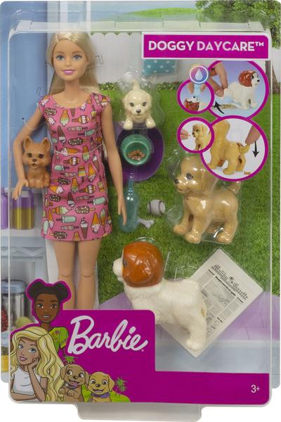 Imagem de Barbie Daycare Pet Playset com Cães Que Cagam e Fazem Xixi - Presente 3-7 Anos