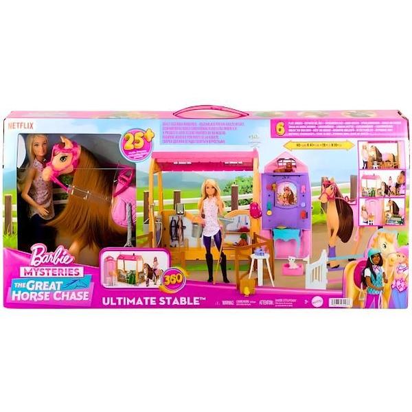 Barbie Diversão No Estábulo De Cavalos Com Boné HXJ44 Mattel Imagem de Barbie Diversão No Estábulo De Cavalos Com Boné HXJ44 Mattel