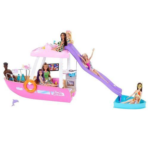 Imagem de Barbie Dreamhouse Barco dos Sonhos Com Piscina e 20 Acessórios - 6 Áreas para Brincar - Mattel - HJV37