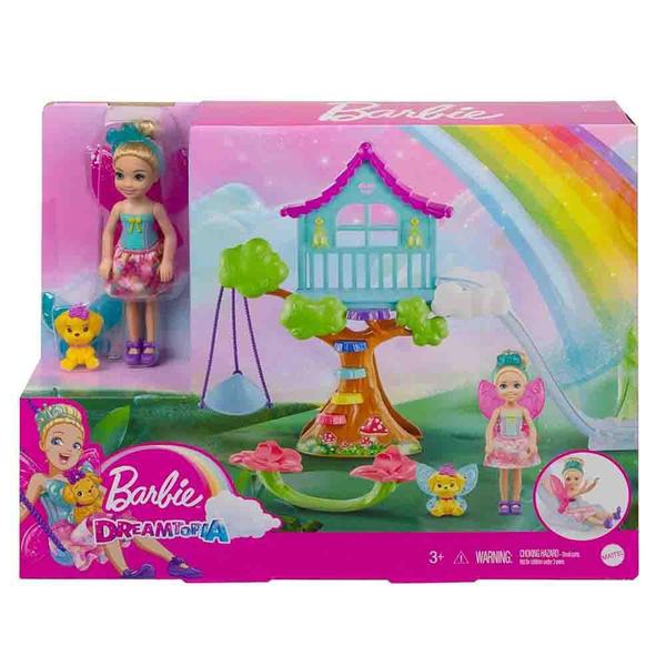 Imagem de Barbie Dreamtopia Chelsea Playset Casa na Arvore Mattel Gtf4