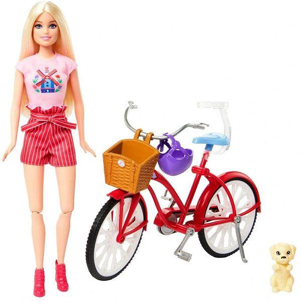 Barbie Estate Conjunto Bicicleta com Boneca e Cachorro Mattel HWJ00 Imagem de Barbie Estate Conjunto Bicicleta com Boneca e Cachorro Mattel HWJ00