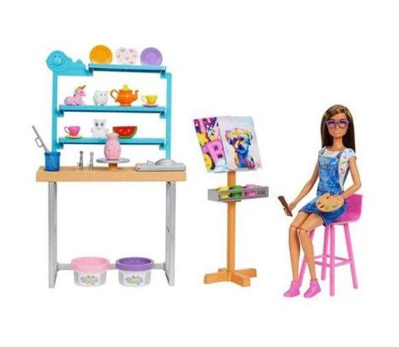 Imagem de Barbie Estúdio de Arte Criativo com Boneca - Mattel HCM85