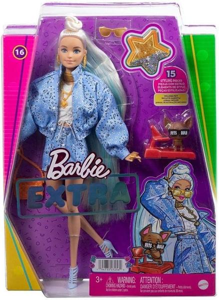 Imagem de Barbie Extra Boneca Fashion Bandana Loira - Mattel