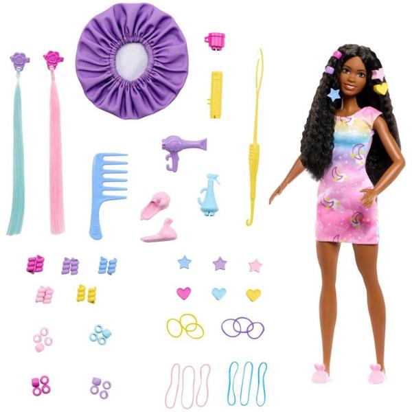 Imagem de Barbie Family Brooklyn Conjunto de Penteado - Mais de 50 Peças para Criar Estilos