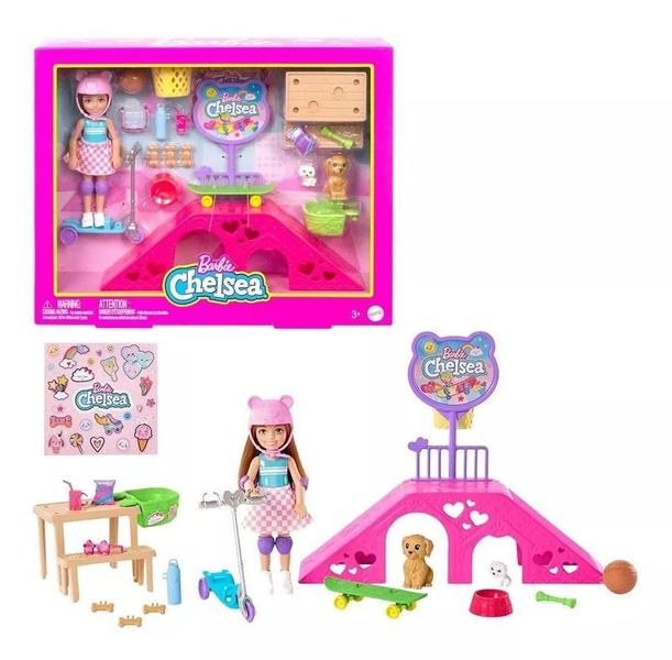 Imagem de Barbie Family Chelsea Pista De Patinação Acessórios Mattel