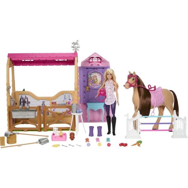 Imagem de Barbie Family Diversão Estábulo de Cavalos C/BONECA