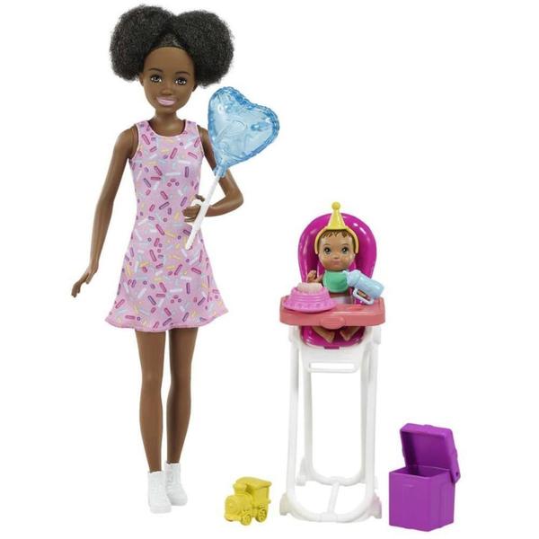 Barbie Family Skipper Playset Birthday BLACK - Mattel Imagem de Barbie Family Skipper Playset Birthday BLACK - Mattel