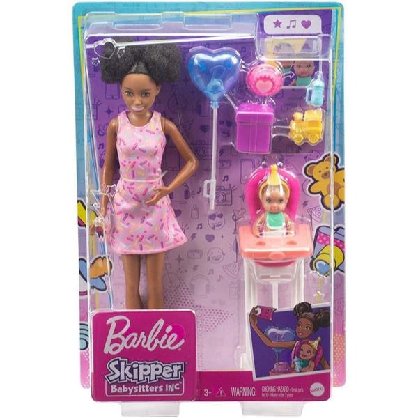 Barbie Family Skipper Playset Birthday BLACK - Mattel Imagem de Barbie Family Skipper Playset Birthday BLACK - Mattel