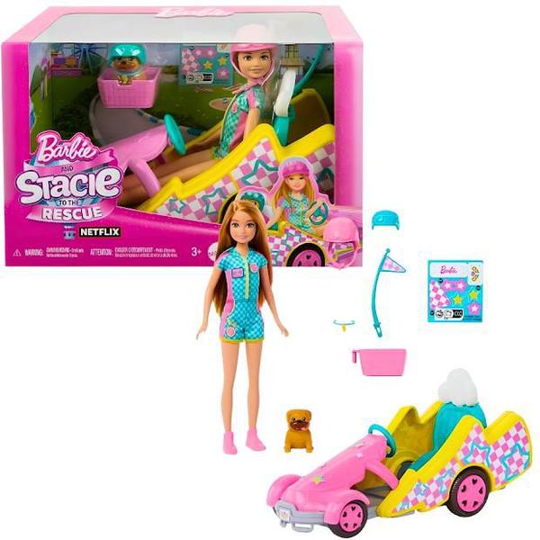 Imagem de Barbie Family Stacie Ao Resgate Go-Kart HRM08 Mattel