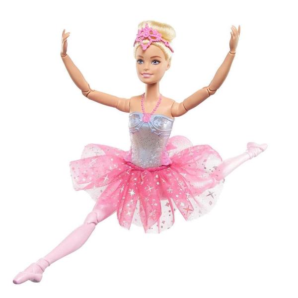 Imagem de Barbie Fantasia Bailarina Luzes Brilhantes Rosa - Mattel