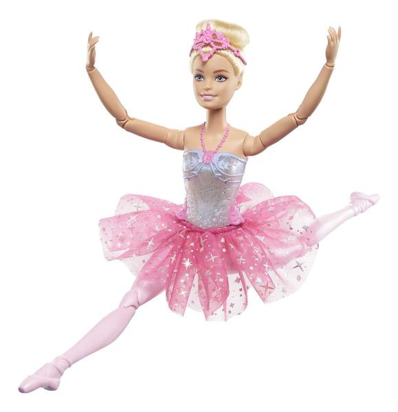 Imagem de Barbie Fantasia Boneca Bailarina Luzes Brilhantes Rosa