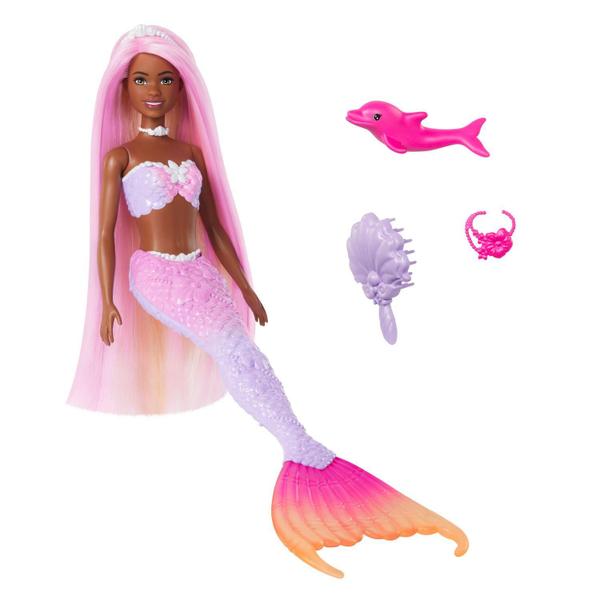 Imagem de Barbie Fantasia Sereia Cores Mágicas Cabelo Roxo - Mattel