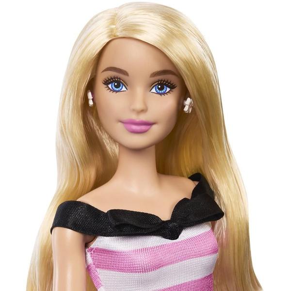 Imagem de Barbie Fantasy Boneca Vestido Listrado 65TH