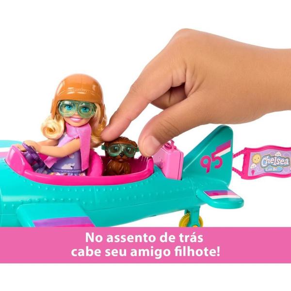 Imagem de Barbie Fantasy Chelsea Conjunto Piloto de Avião