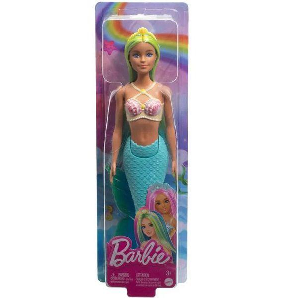 Imagem de Barbie Fantasy Sereias com Cabelo Colorido Azul e Amarelo Mattel HRR02