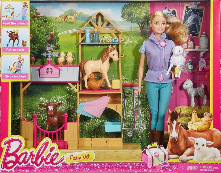 Imagem de Barbie Farm Vet - Playset com 7 Animais de Estimação