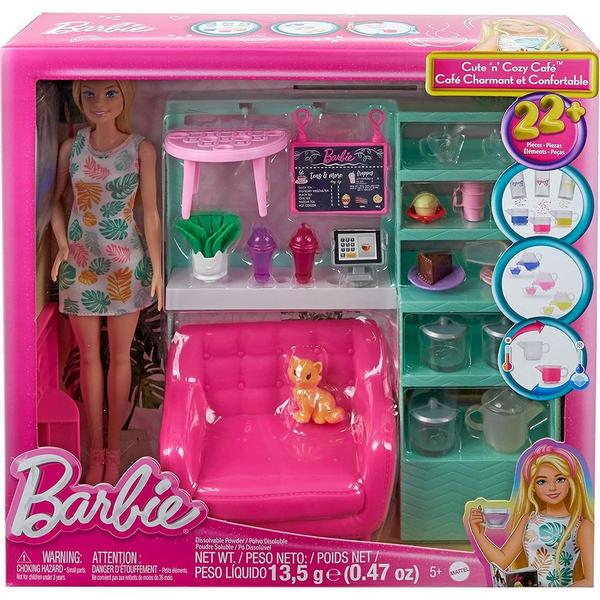 Imagem de Barbie Fashion Beauty Conjunto Loja de Chá Cuidados Pessoais