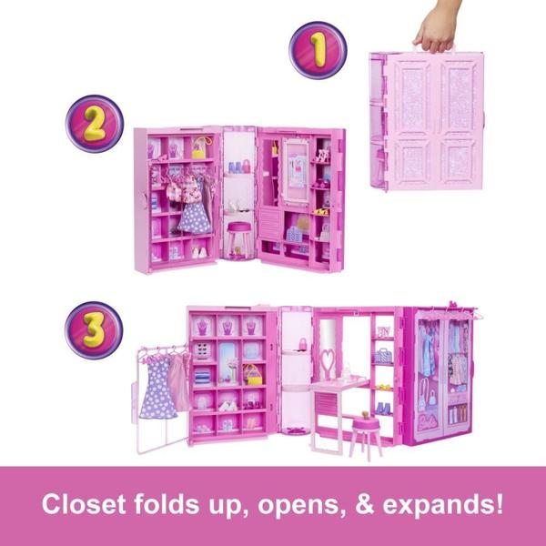 Imagem de Barbie Fashion Closet dos Sonhos com Acessórios e Boneca