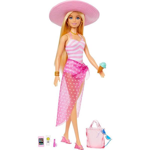 Imagem de Barbie Fashion e Beauty Boneca Dia Na Praia Mattel Acompanha Acessorios