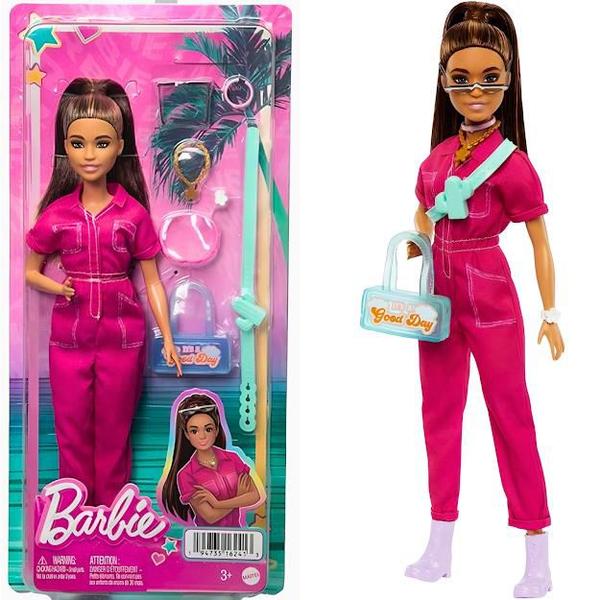 Imagem de Barbie Fashion Filme Deluxe Macacão Rosa HPL76 Mattel