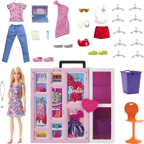 Imagem de Barbie Fashion Novo Armário dos Sonhos C/BONÉ