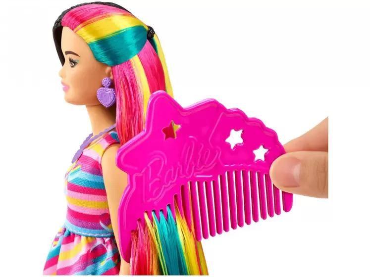 Imagem de Barbie Fashion Totally Hair doll Cabelo Colorido Coração Mattel HCM90