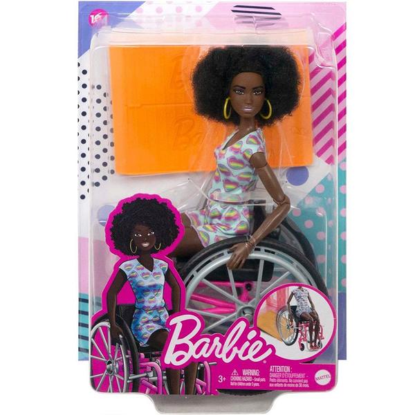 Imagem de Barbie Fashionista Cadeira de Rodas Negra HJT14 - Mattel