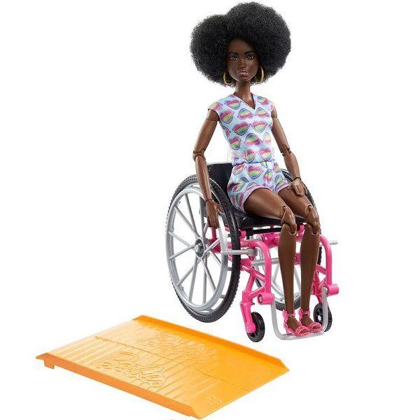 Imagem de Barbie Fashionista Cadeira de Rodas Negra Mattel HJT14