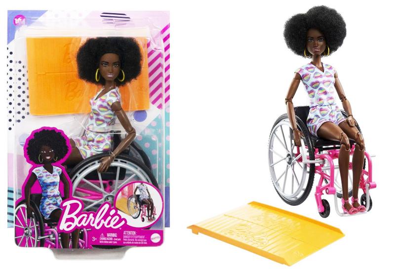 Barbie Fashionista Cadeira De Rodas Negra - Mattel Imagem de Barbie Fashionista Cadeira De Rodas Negra - Mattel