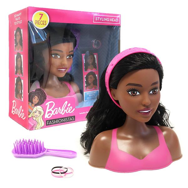 Imagem de Barbie Fashionista Moderna, Cabelo Longo em Castanho Escuro com 20 Acessórios