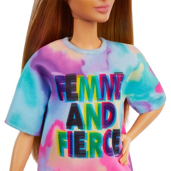 Imagem de Barbie Fashionistas Loira Vestido Tie Dye - Mattel