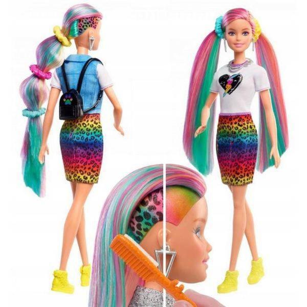 Imagem de Barbie Leopard Rainbow Hair DOLL 1 - Mattel