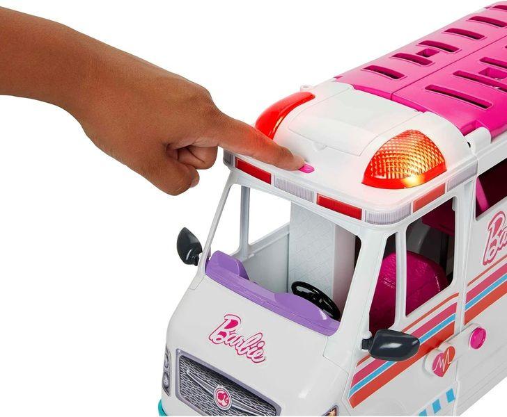Barbie Malibu Ambulância e Clínica Médica Com Luz e Som 2 em 1 - Barbie Profissões Mattel HKT79 Imagem de Barbie Malibu Ambulância e Clínica Médica Com Luz e Som 2 em 1 - Barbie Profissões Mattel HKT79