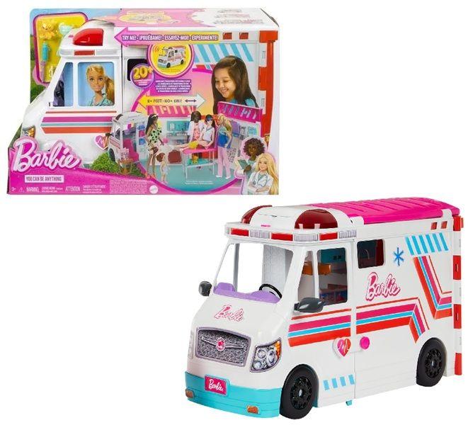 Barbie Malibu Ambulância e Clínica Médica Com Luz e Som 2 em 1 - Barbie Profissões Mattel HKT79 Imagem de Barbie Malibu Ambulância e Clínica Médica Com Luz e Som 2 em 1 - Barbie Profissões Mattel HKT79