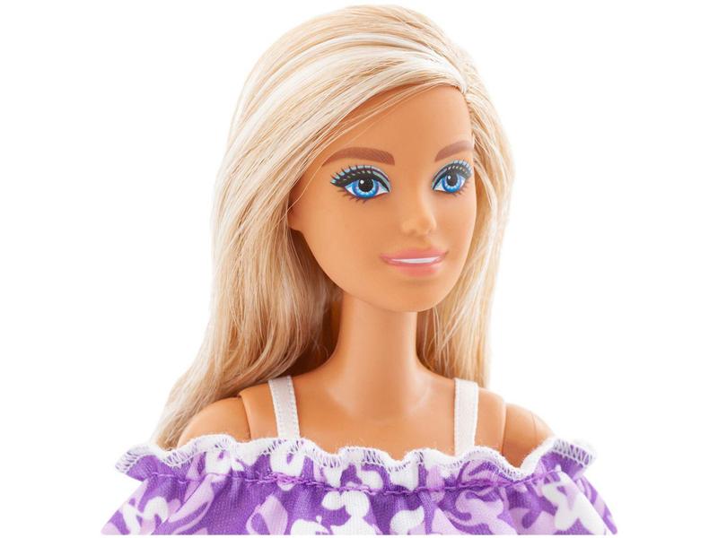 Imagem de Barbie Malibu Aniversário 5 Anos Vestido Flores    - 32cm Mattel