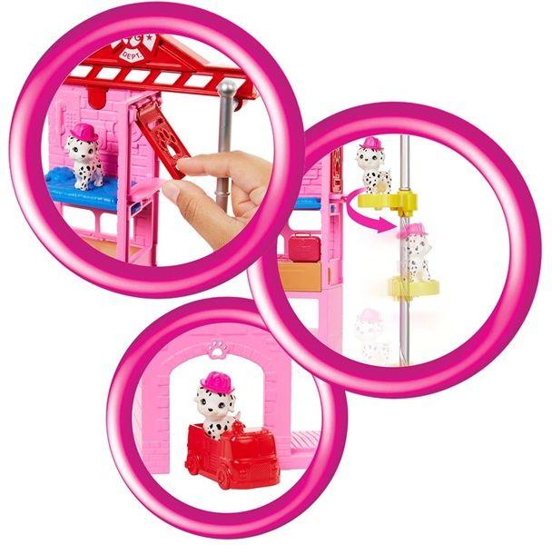 Imagem de Barbie Malibu Bombeira Resgate do Gatinho Com 10 Acessórios  Barbie Profissões  Playset Bombeiros Fire Rescue - Mattel