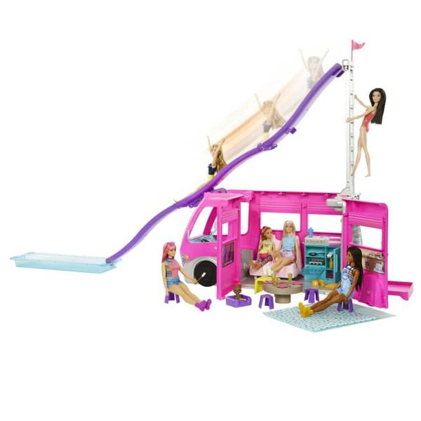 Imagem de Barbie Mega Trailer Dos Sonhos Tobogã +60 Acessórios Mattel