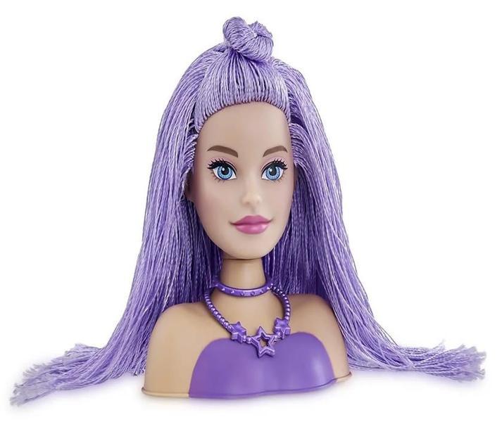 Imagem de Barbie Mini Styling Head Especial Hair Lilas Mattel Pupee