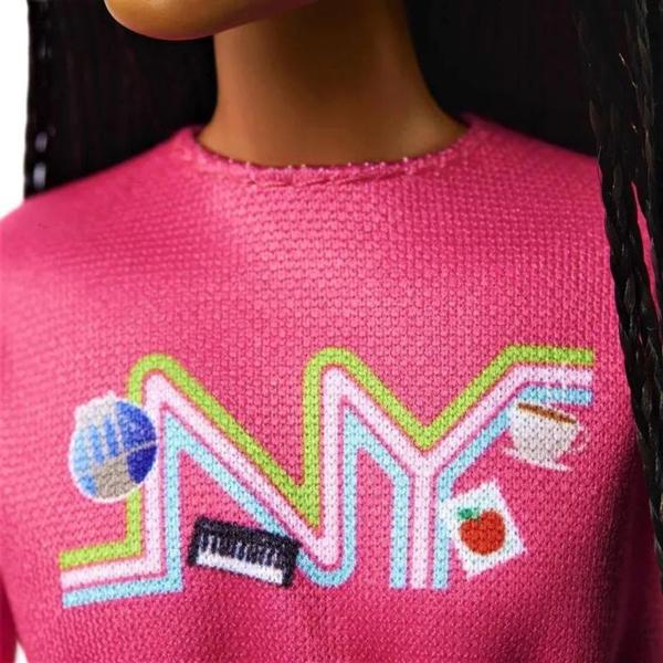 Imagem de Barbie Negra 30cm Brooklyn Saia Metálica Hgt14 - Mattel