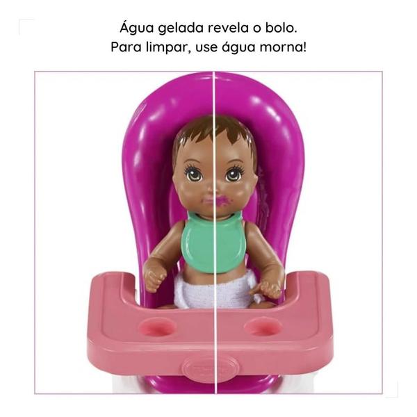 Imagem de Barbie Negra Boneca Mattel Babá Skipper + Bebê + Acessórios