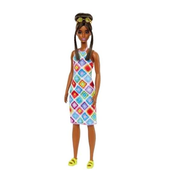 Imagem de Barbie Negra Com Vestido Colorido