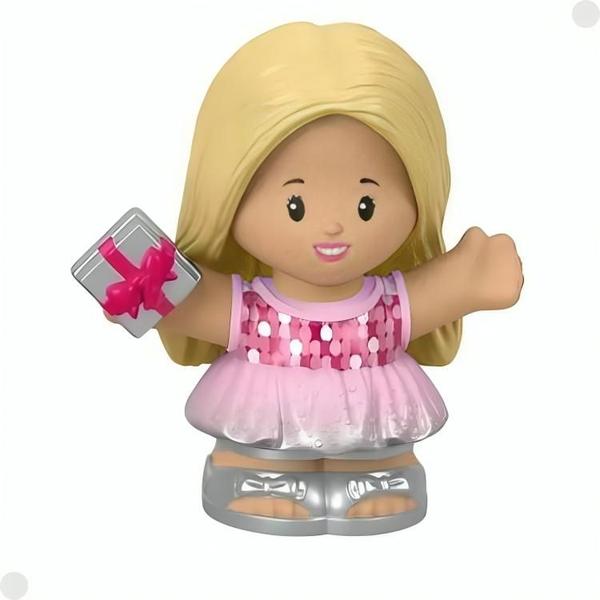 Imagem de Barbie Pack Little People Loira Cadeirante HGP67 FisherPrice