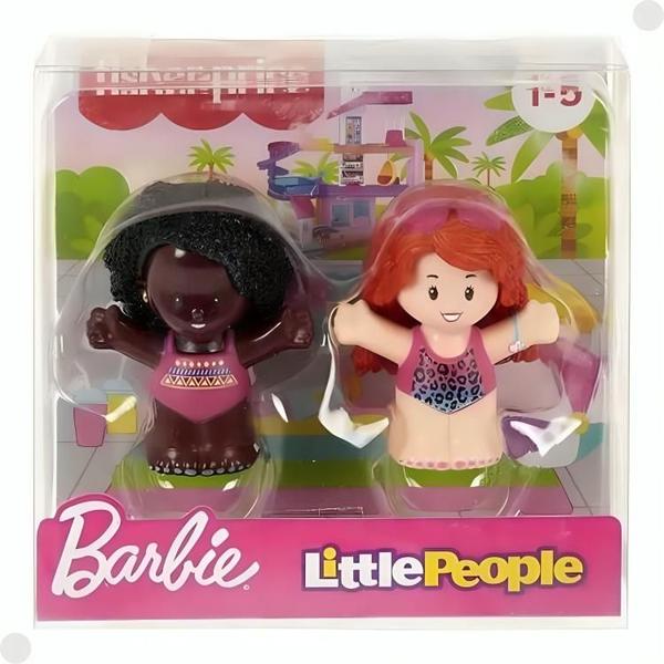 Imagem de Barbie Pack  Little People Ruiva e Negra HGP67 Fisher Price