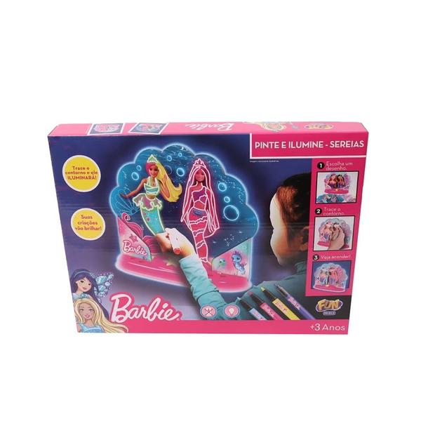 Imagem de Barbie Pinte e Ilumine Sereias - Fun Divirta-se