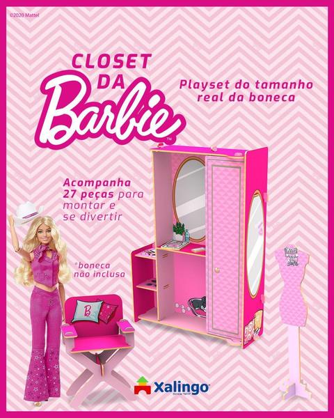 Imagem de Barbie Playset Closet - 40 Peças MADEIRA -  Xalingo